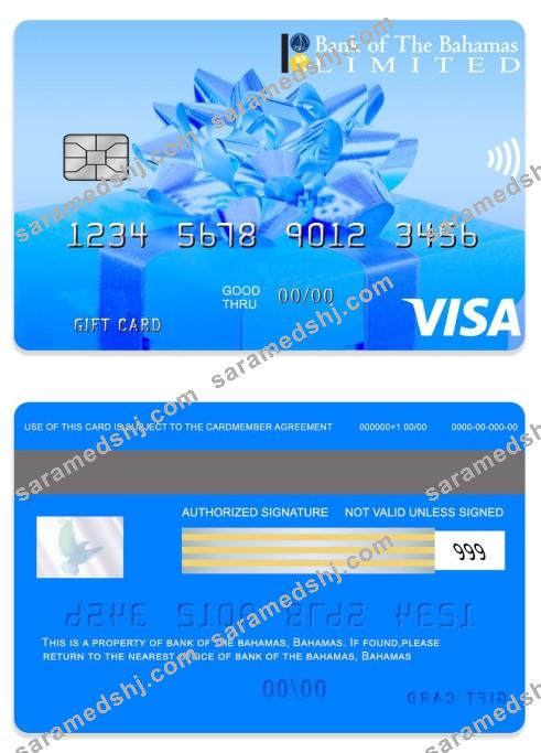 Bahamas bank of the Bahamas Gift card